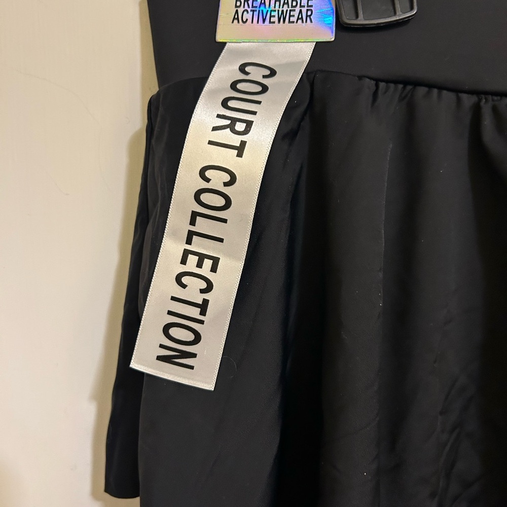 NWT Sharp Women's Indero Court Collection Cute & Trendy Layered Black Skort,Sz L - Picture 6 of 7